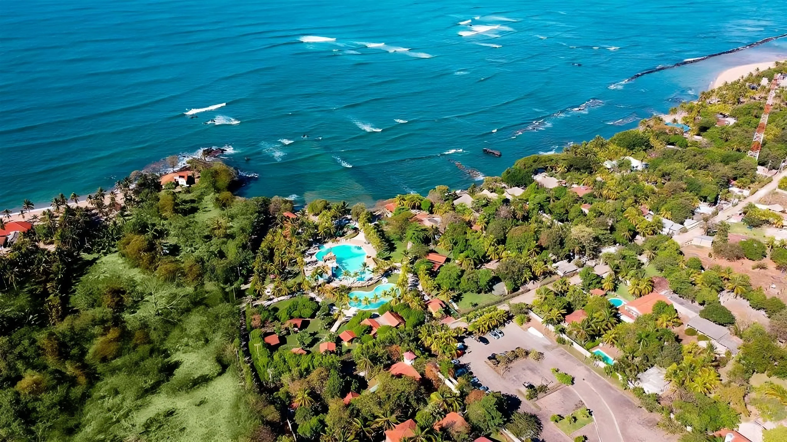 An image of a luxury beach resort in El Salvador