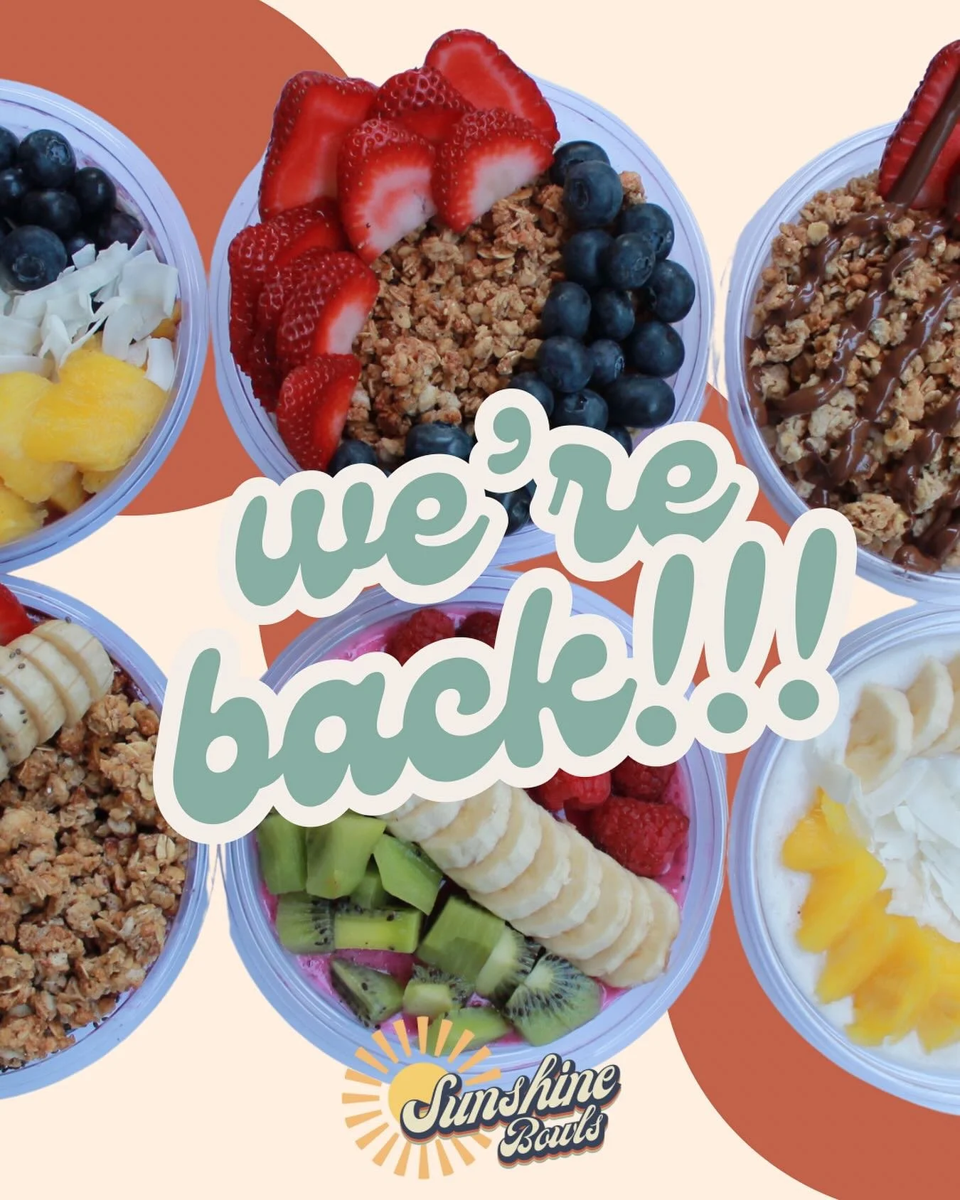 We&rsquo;re so back, and ready to start our winter season down in the valley!! We can&rsquo;t wait to see all of you again ☺️☀️🍓

We&rsquo;ll be at the @thevalleygirlmarket this Sunday Oct 12th, so come swing by and grab a bowl 👯&zwj;♀️✨