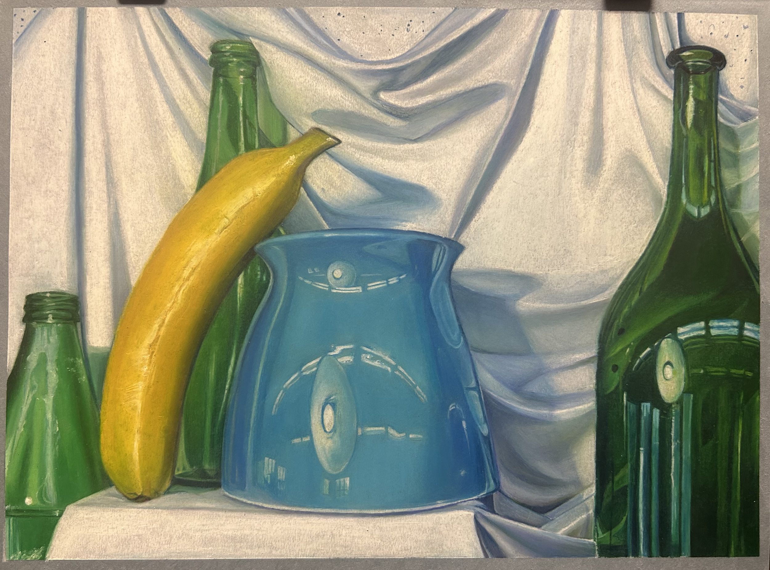 Oil Pastel and Charcoal Drawings