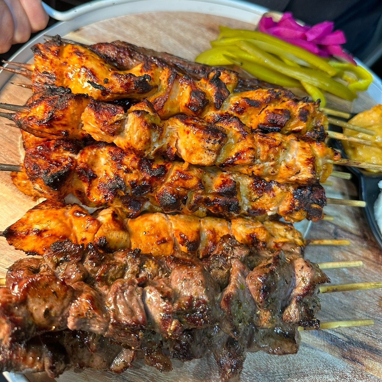 ⭐️ Popular menu item ⭐️ #skewers #favourite #charcoalchicken #chicken #delicious