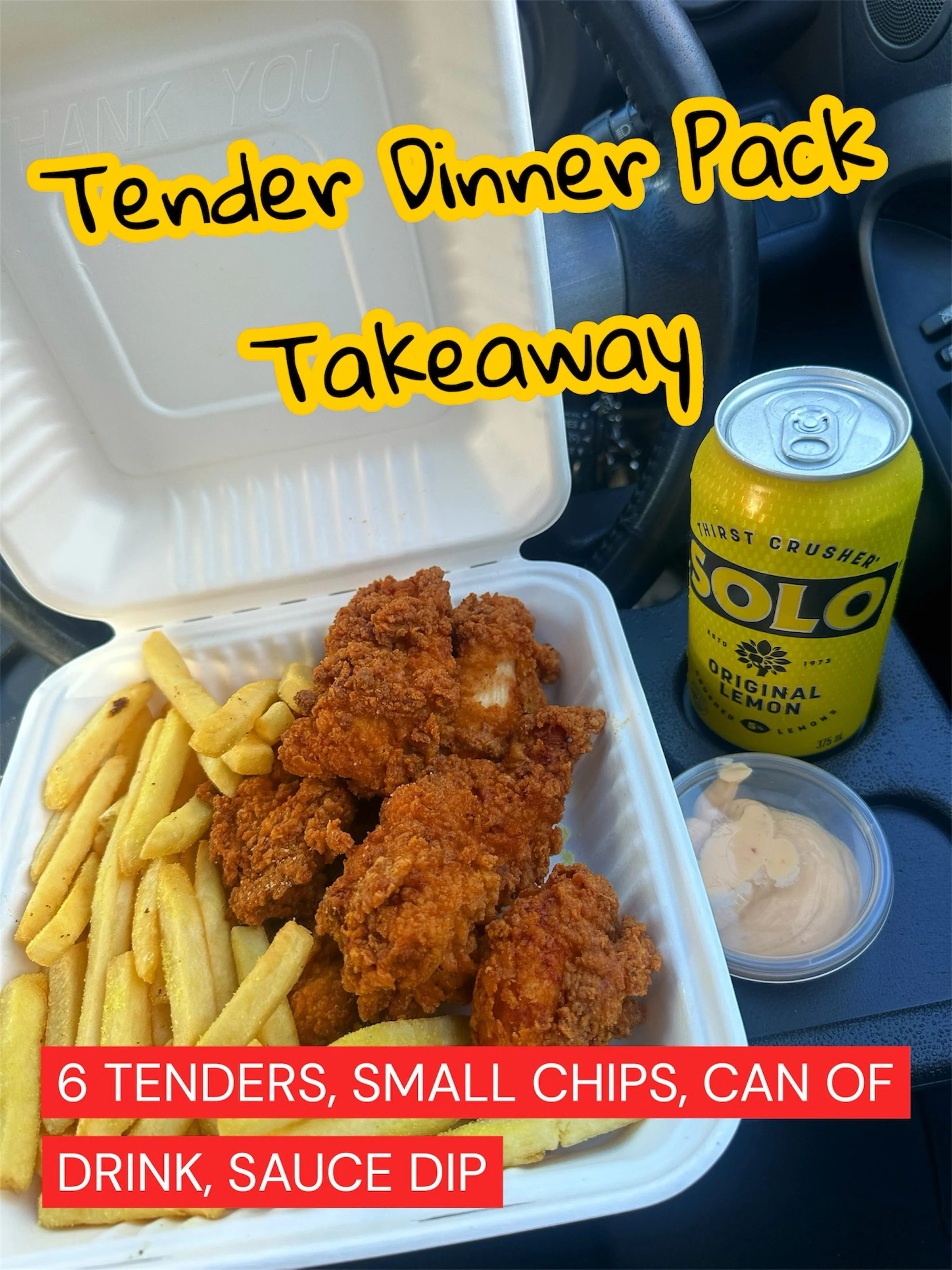 Our tender dinner pack! Perfect takeaway option 😍 #chickentenders #tenders #riverwood #juicychickentenders #chickentenderssydney