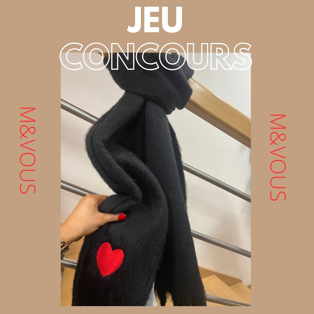 🧣 Concours Sp&eacute;cial M &amp; Vous ! ❤️ Envie d&rsquo;un accessoire cosy et styl&eacute; pour affronter l&rsquo;hiver ? Nous vous offrons la chance de remporter notre magnifique &eacute;charpe !

✨ Pour participer :
&bull; Suivez notre compte @m