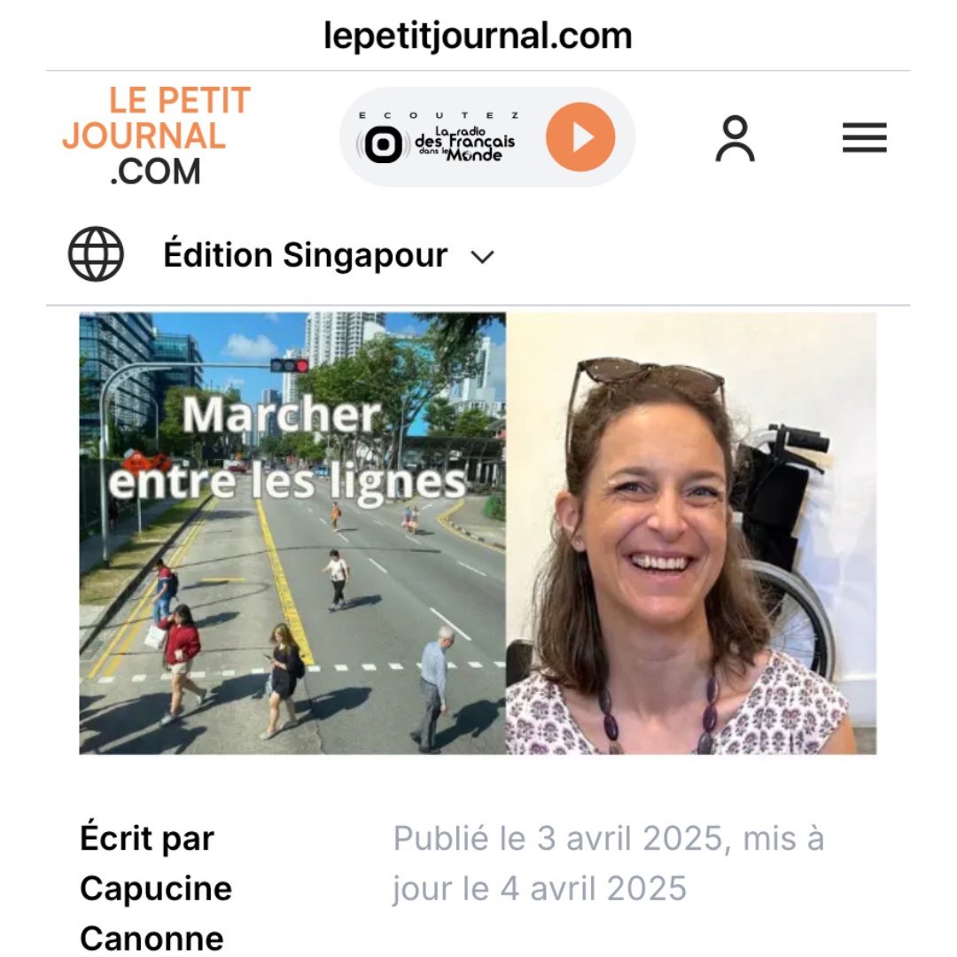&Agrave; partir de cette semaine, tous les premiers vendredis du mois, @lepetitjournalsingapour publiera un &eacute;pisode de *Marcher entre les lignes*. 

Mille mercis Capucine Canonne pour cette vitrine exceptionnelle !

La s&eacute;rie commence pa