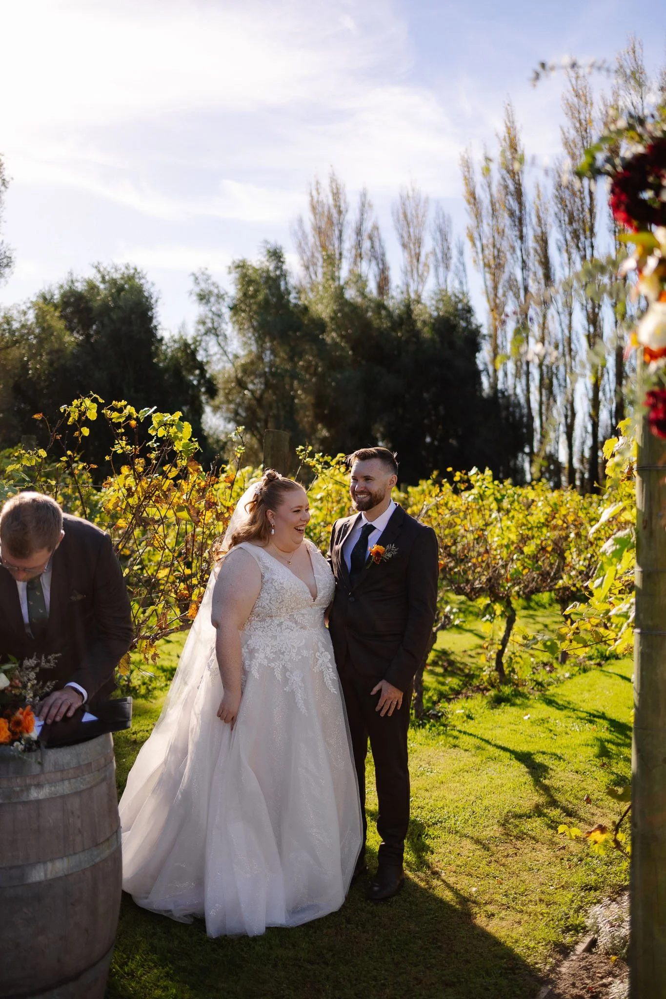 ceremony alysia shane wedding day photoshoot  christchurch canterbury new zealand cossar wineshed photoshoot wedding photography videography photographer videographer Kate Kish-85.jpg