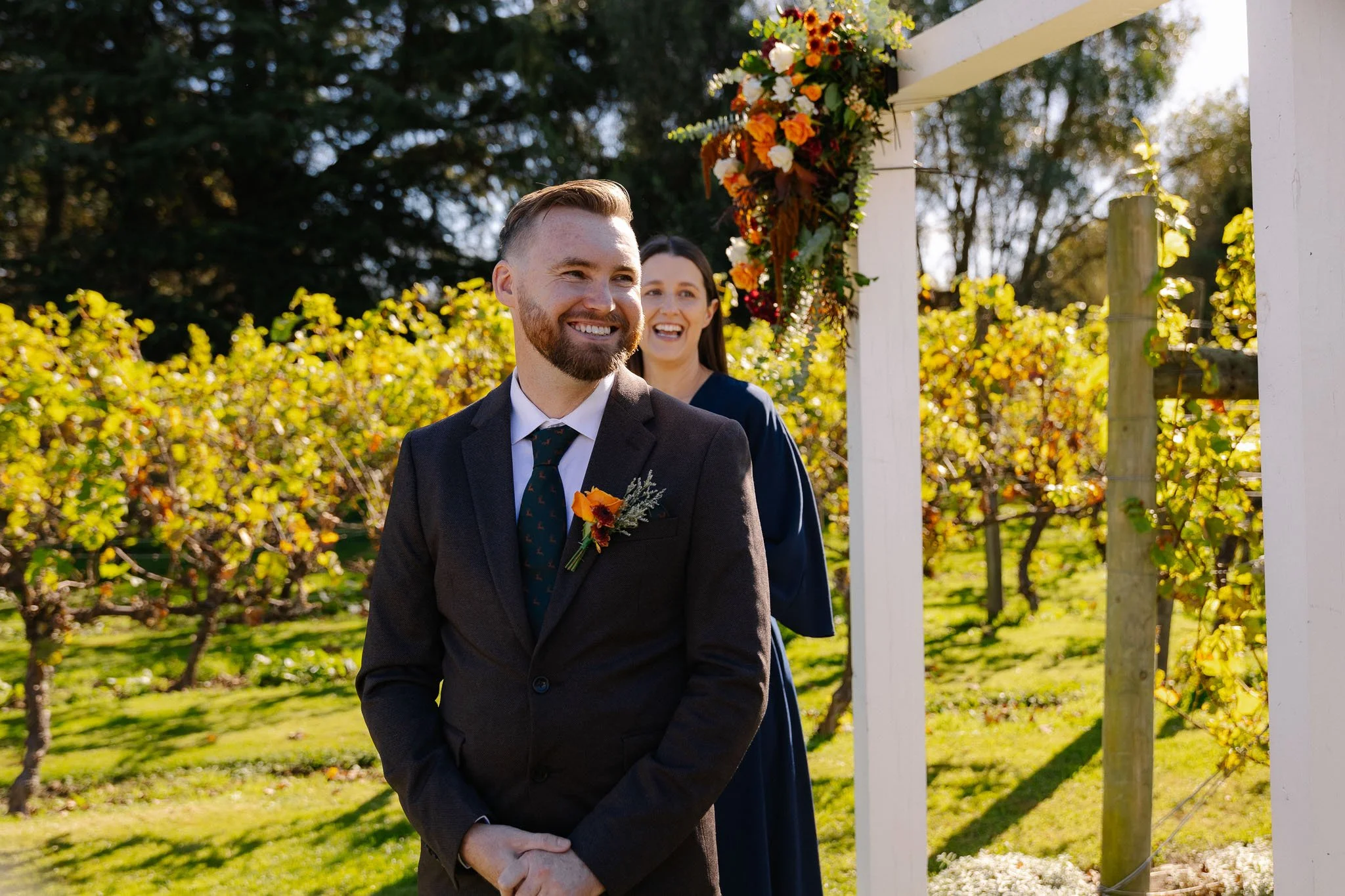 ceremony alysia shane wedding day photoshoot  christchurch canterbury new zealand cossar wineshed photoshoot wedding photography videography photographer videographer Kate Kish-14.jpg