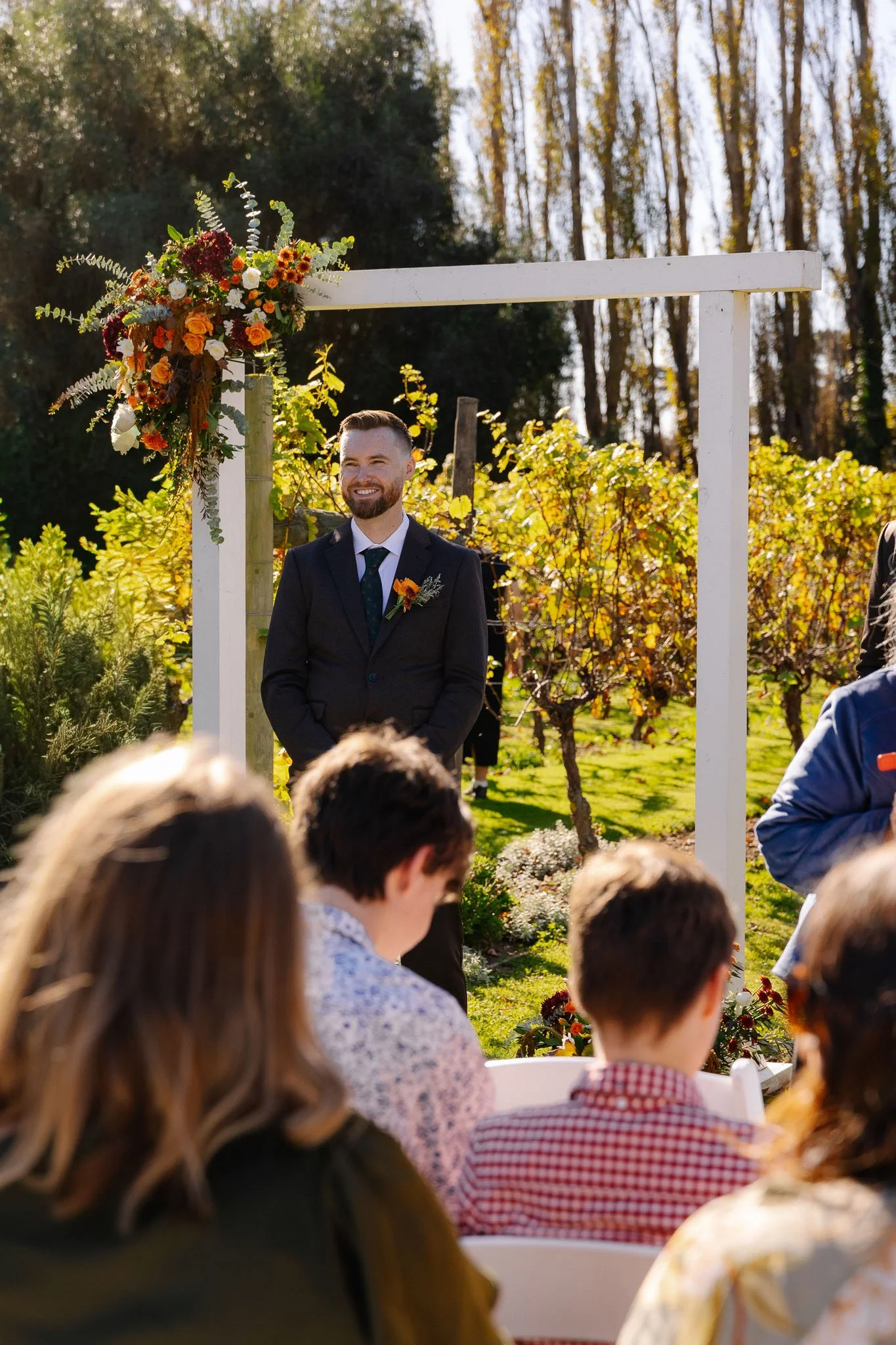 ceremony alysia shane wedding day photoshoot  christchurch canterbury new zealand cossar wineshed photoshoot wedding photography videography photographer videographer Kate Kish-18.jpg