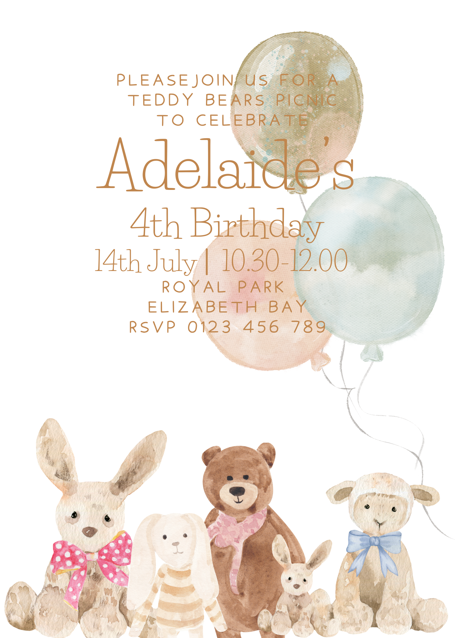 Teddy Bears Picnic Custom