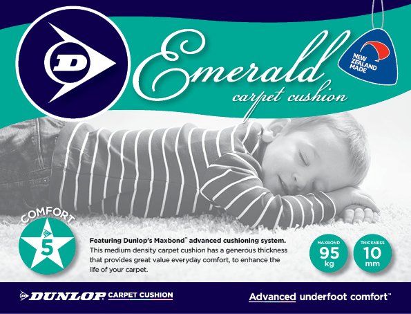 Dunlop Underlay - Jewel Emerald
