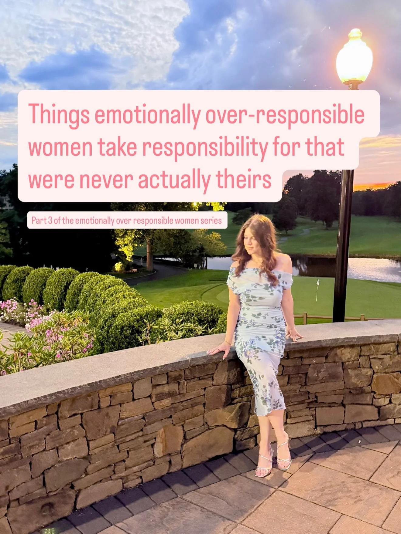 Part 3 of the emotional over responsible women series!

I think one of the sneakiest parts of emotional over-responsibility is that so much of it gets praised tbh.

You&rsquo;re thoughtful. You&rsquo;re emotionally aware. You always know what people 