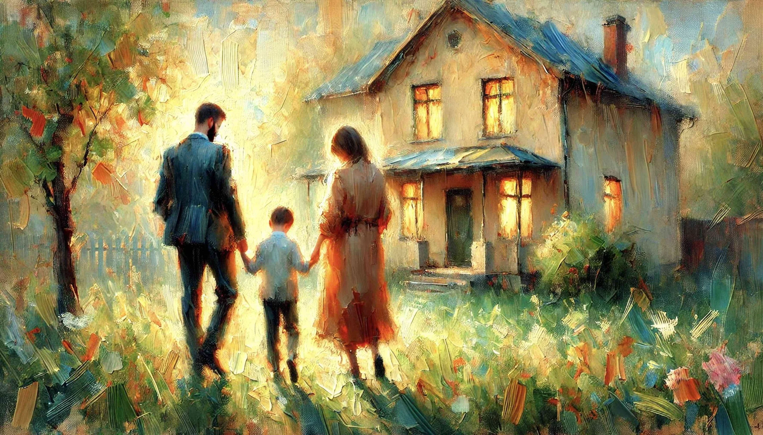 a young family deciding where to live and settling with a Mortgage One mortgage