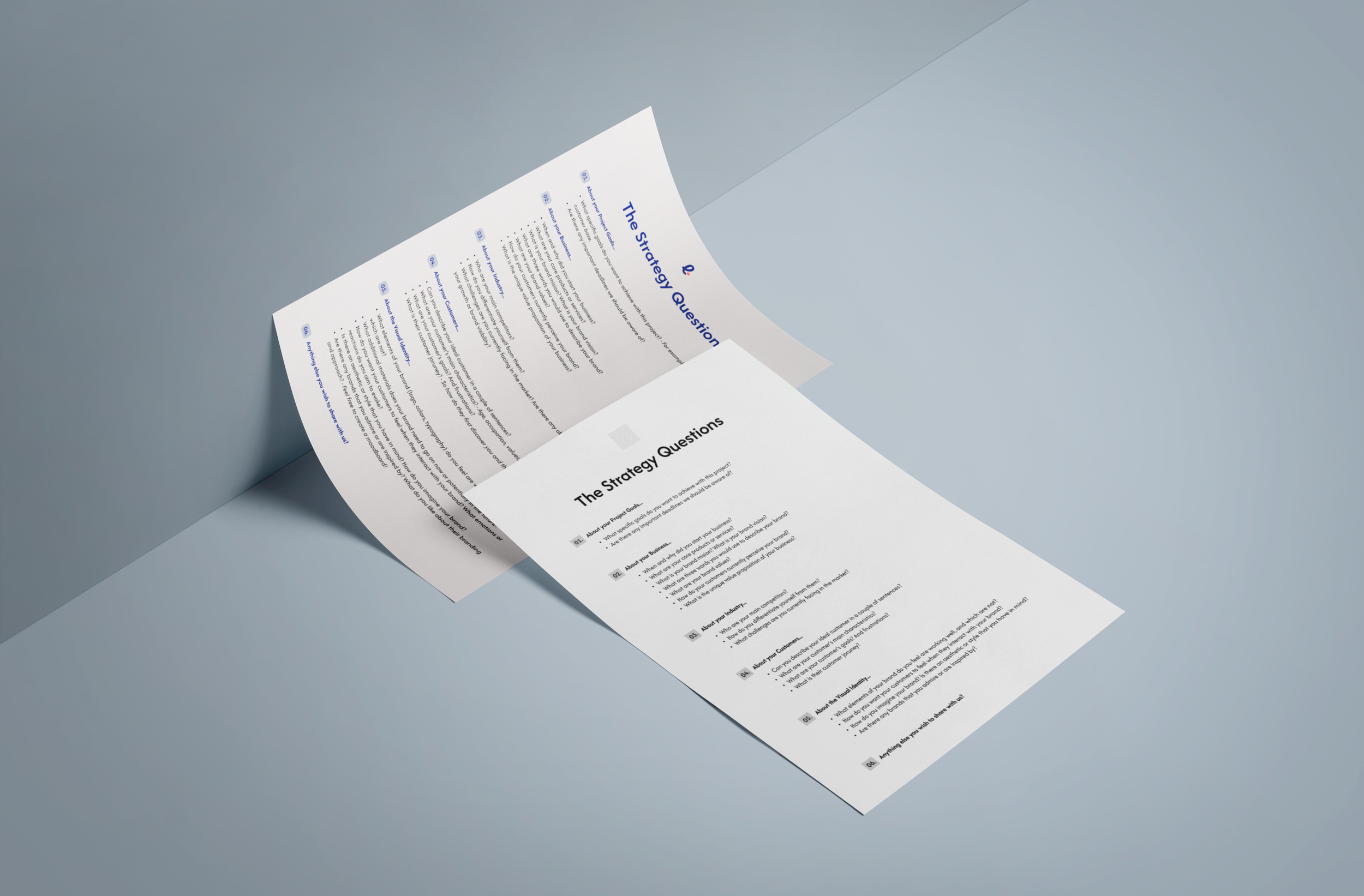 Strategy Questions Mockup