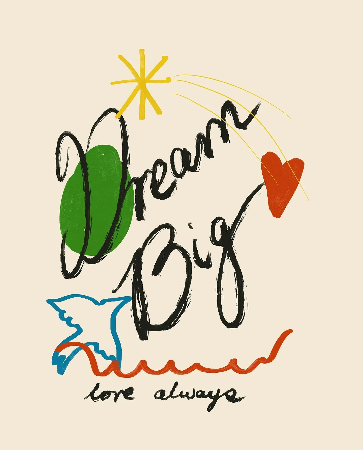 Dream Big, Love Always 
.
.
.
.
#illustrationartists #freelanceillustration #freelanceillustrator #womenillustrators #emergingillustrator