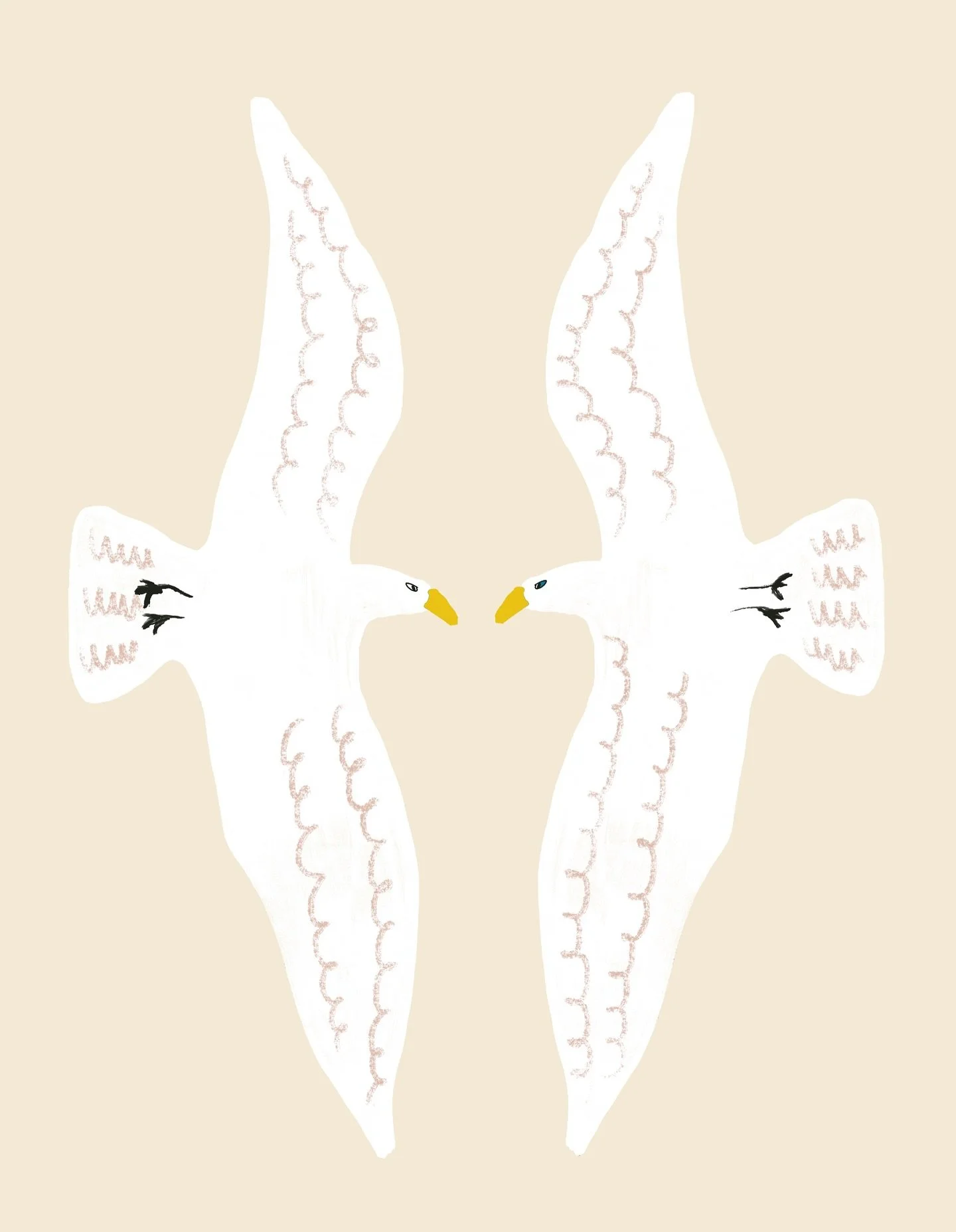 Seagull @peachtober #peachtober25 #peachtober25seagull