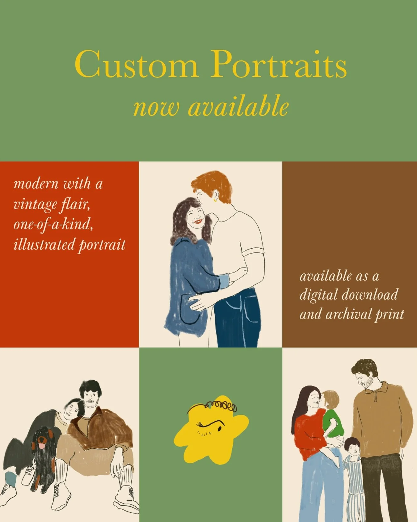 &hearts;️custom portraits now available&hearts;️
Link in bio to place your order! Available as a digital file and archival print
.
.
.
.
#customportraitillustration #customportrait #womenillustrators #illustrationworks #freelanceillustration #freelan