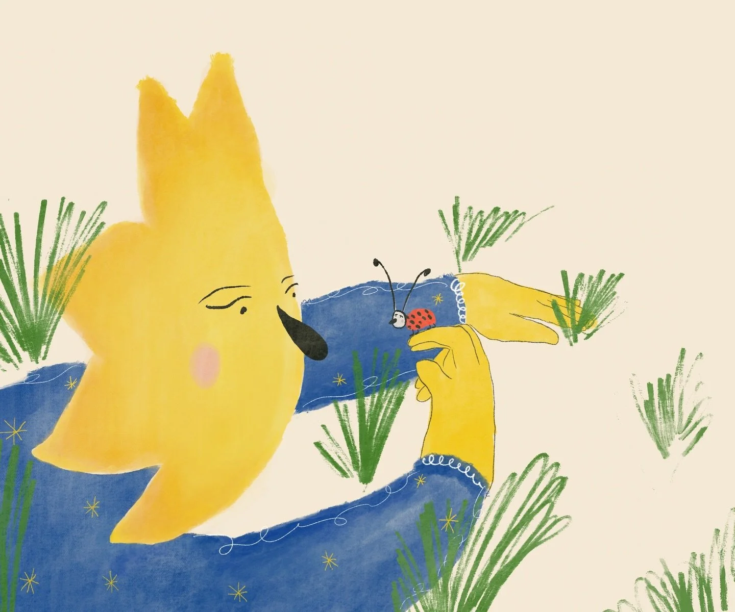 Springtime is here, my favorite season 🌞 @slowdownstudio 
.
.
.
.
.
#illustrationartist #womenillustrators #freelanceillustration #whimsicalartwork #slowdownprint2026