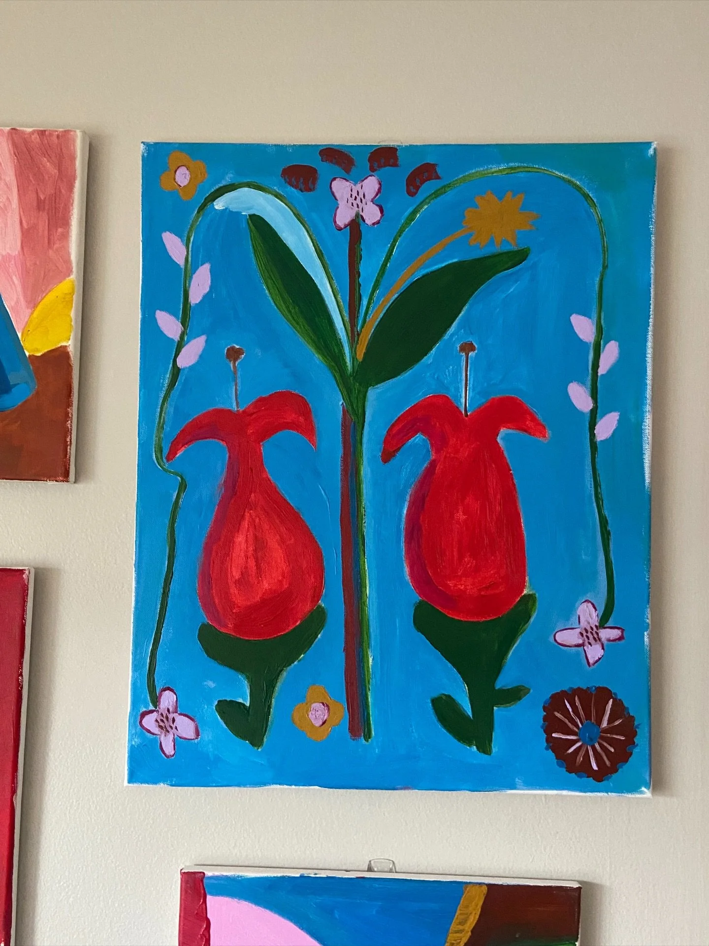 The Tulip Sisters
.
.
.
.
.
#womenpainters #contemporaryfolkart #naturepainter #naivepainting #colorfulpaintings