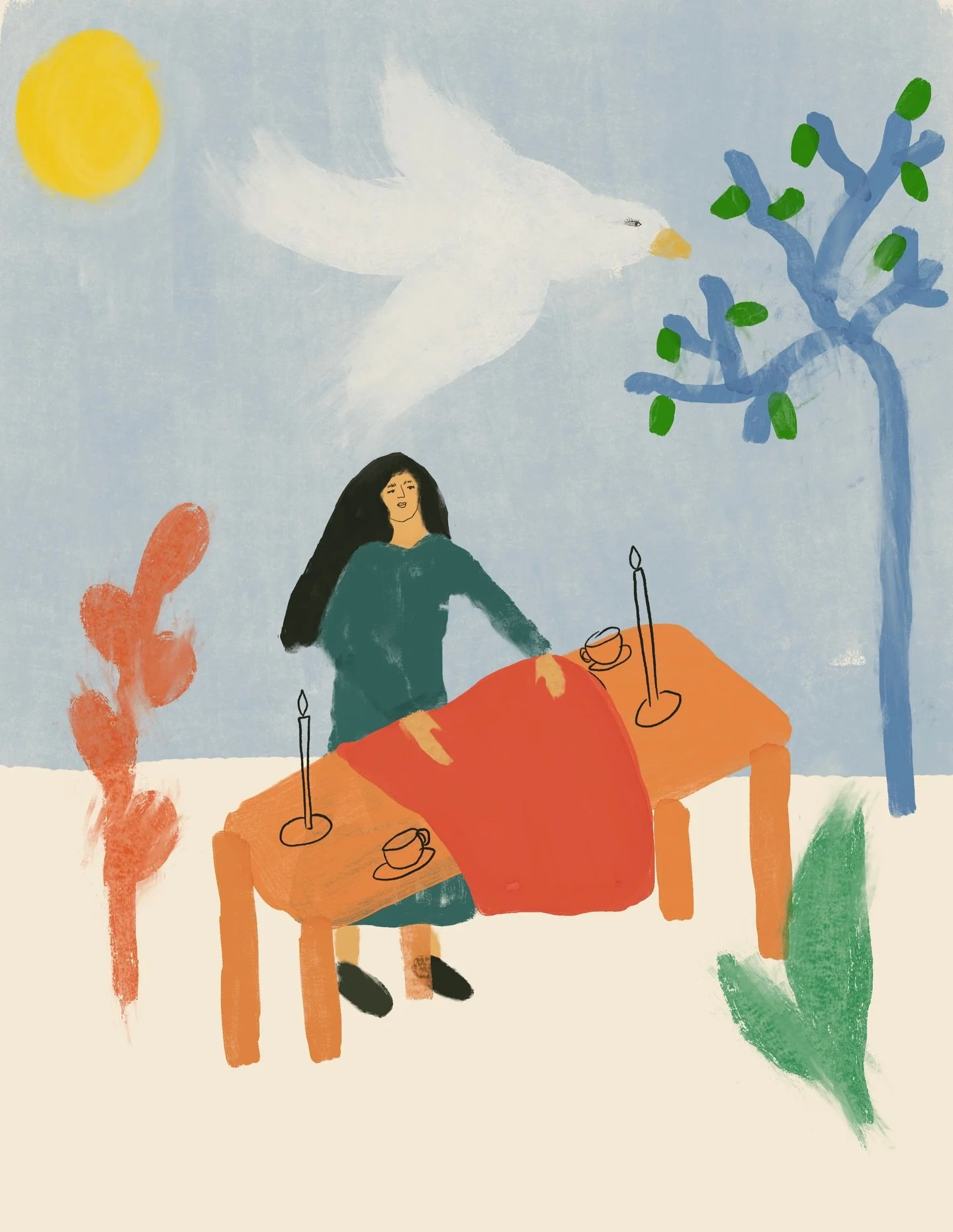 Dinner party prep 
.
.
.
.
.
#illustrationartist #womenillustrators #freelanceillustrator #freelanceillustration #editorialillustrator