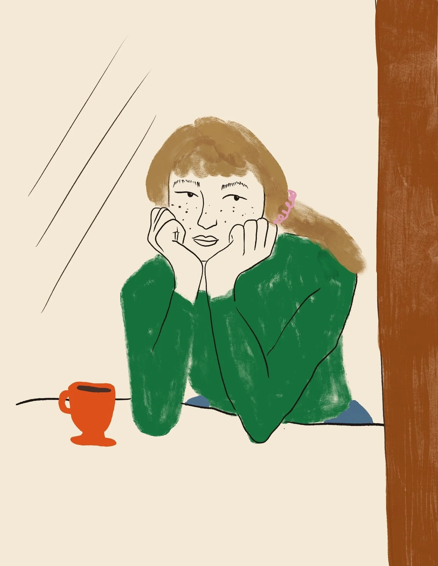 A self portrait of sorts
.
.
.
.
#illustrationwork #womenillustrators #freelanceillustration #freelanceillustrator #editorialillustrator