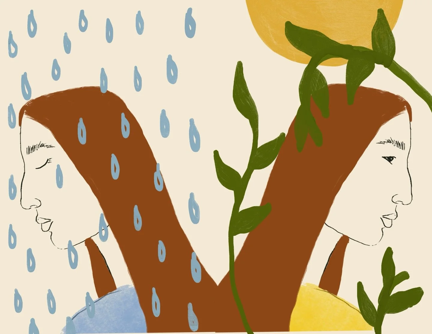 On grief and healing 
.
.
.
.
.
.
#illustrationwork #womenillustrators #freelanceillustration #freelanceillustrator #editorialillustrator