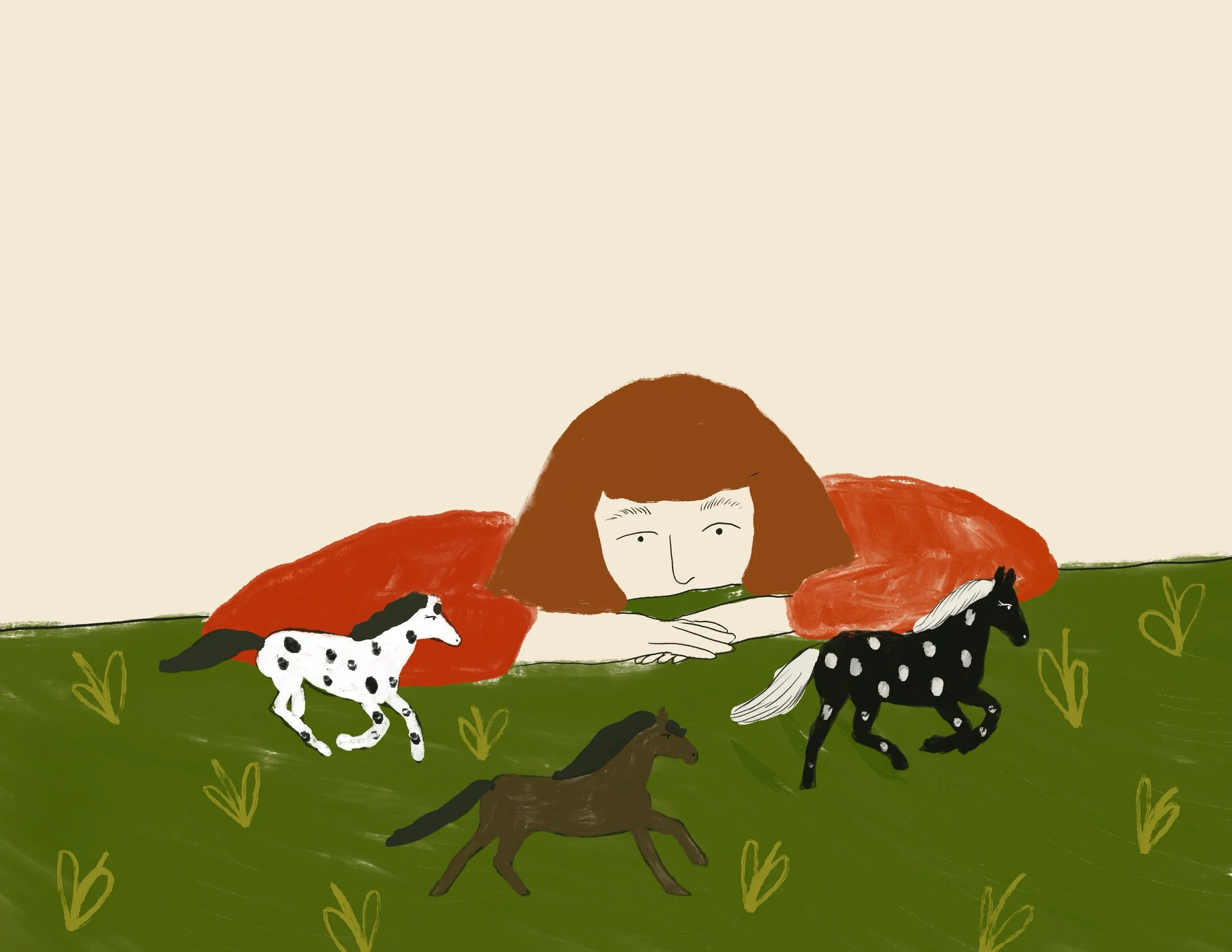 Watch the wild horses run 
.
.
.
.
#illustration #womenillustrators #freelanceillustrator #editorialillustrations