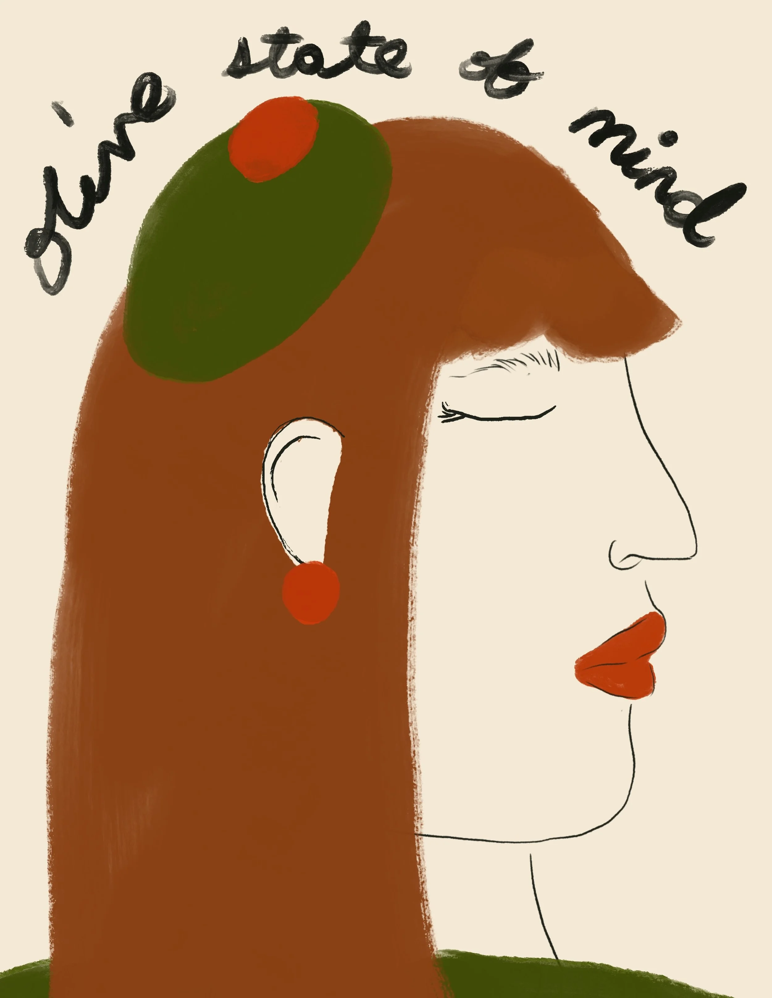 Finding my zen, thinking about olives 
.
.
.
.
.
#freelanceillustration #womenillustrators #editorialillustrations #editorialillustration