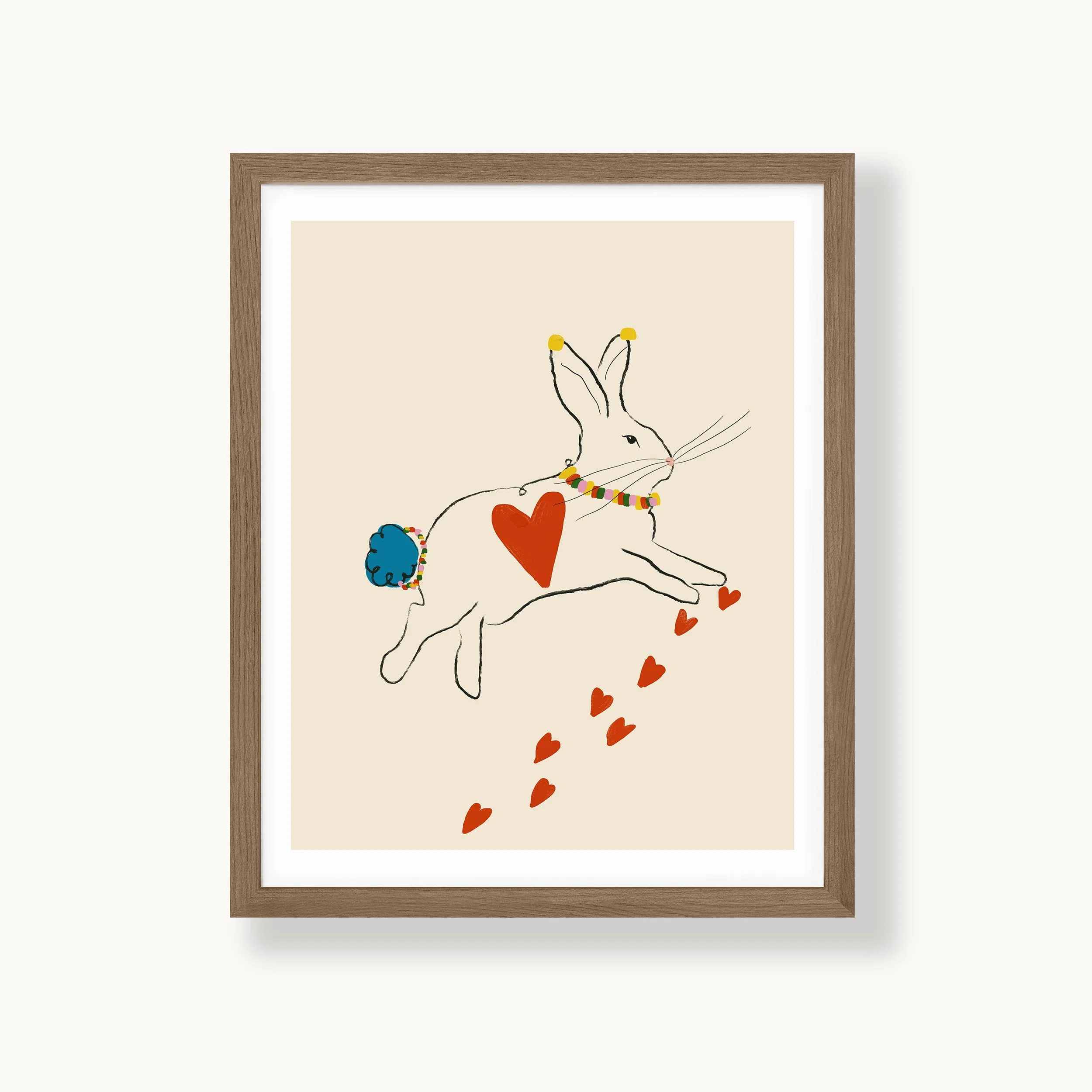 Love Rabbit Art Print