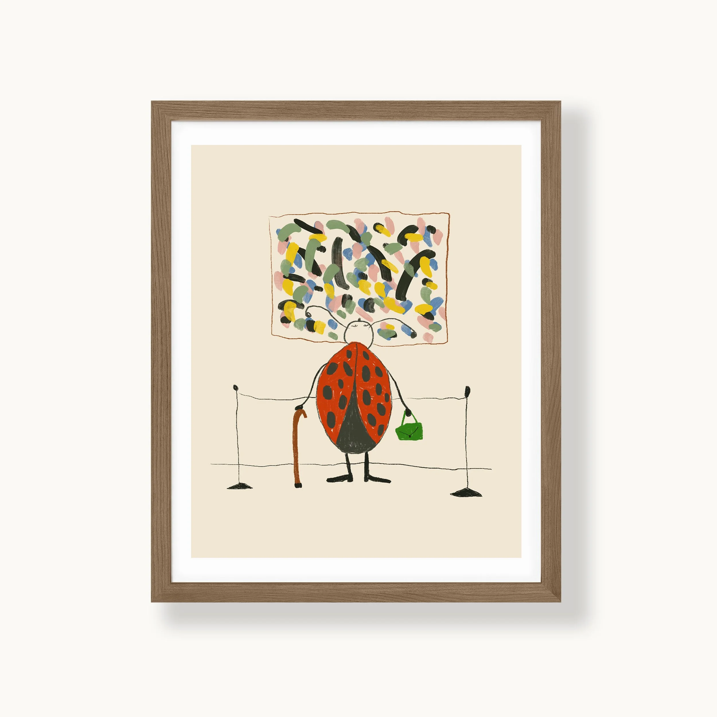 Ladybug at the Museum Art Print