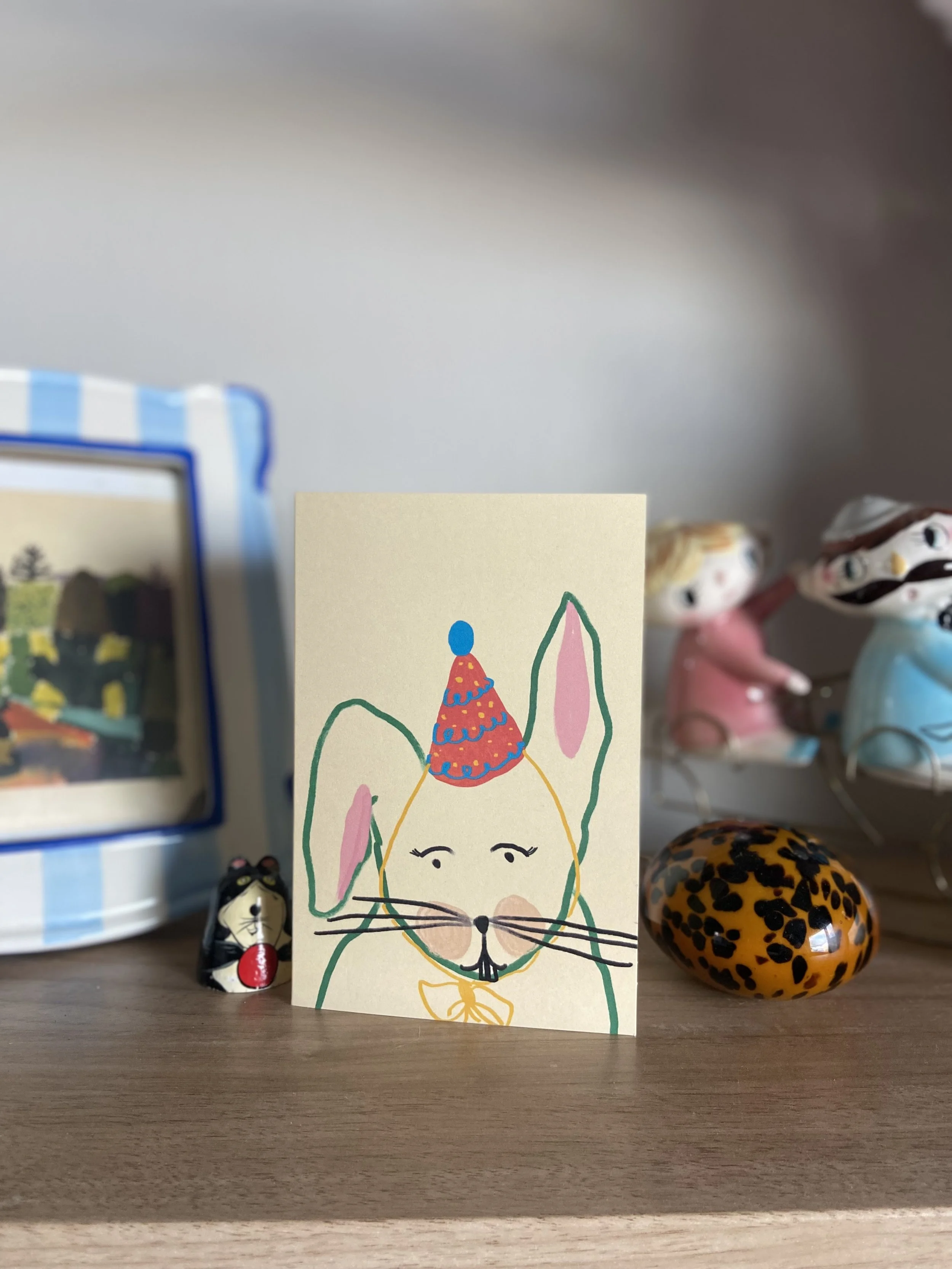Party Rabbit Greeting Card