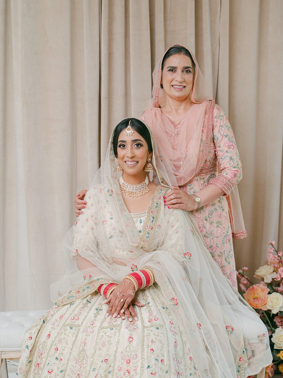 Brides makeup & Mom's makeup