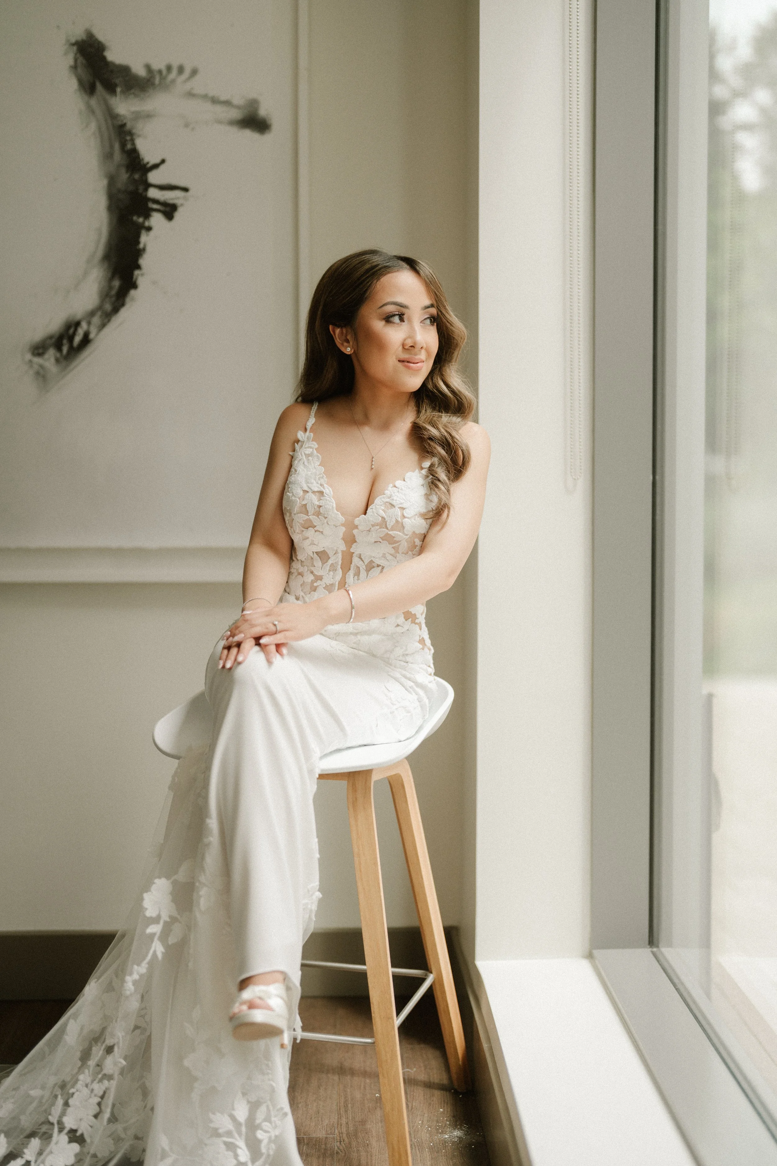 Brides makeup and hair