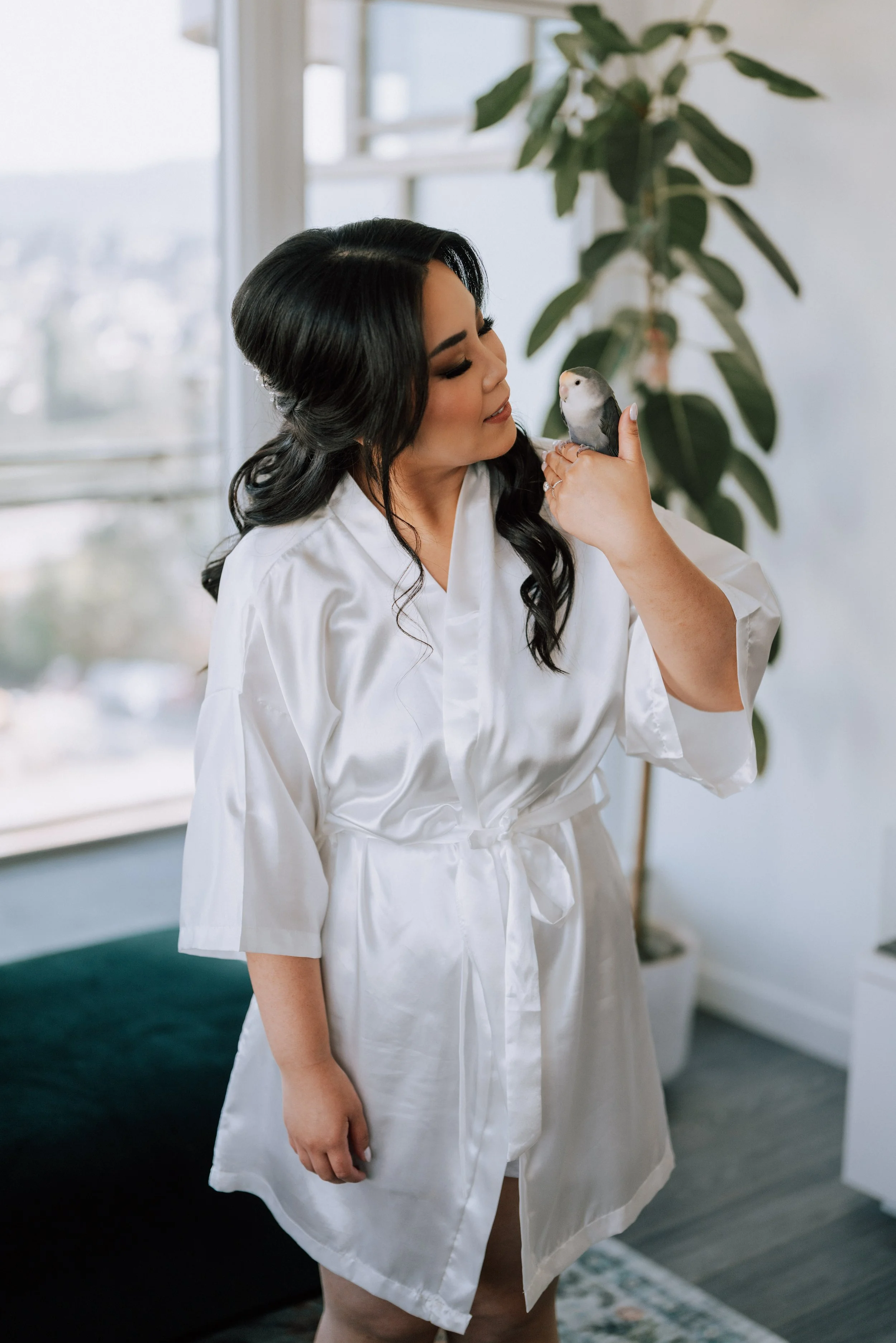 Brides makeup and hair