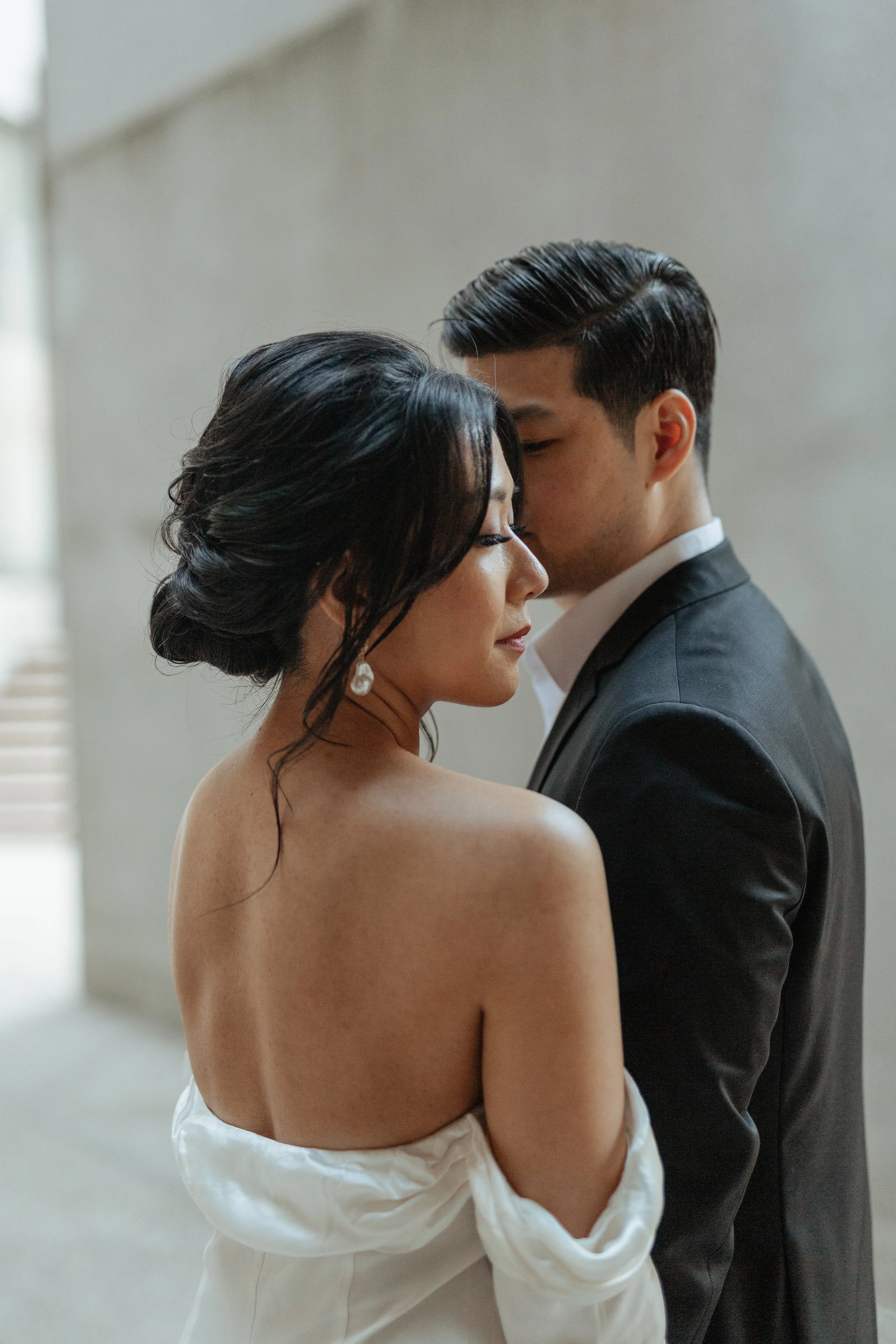 Brides makeup and hair