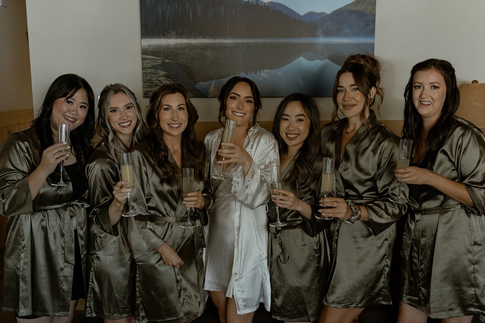 Bride's Makeup and Bridesmaids makeup