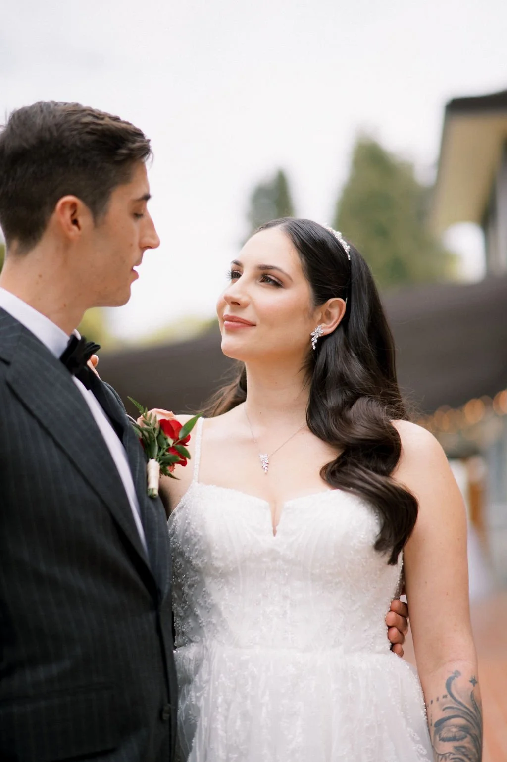 Brides makeup and hair