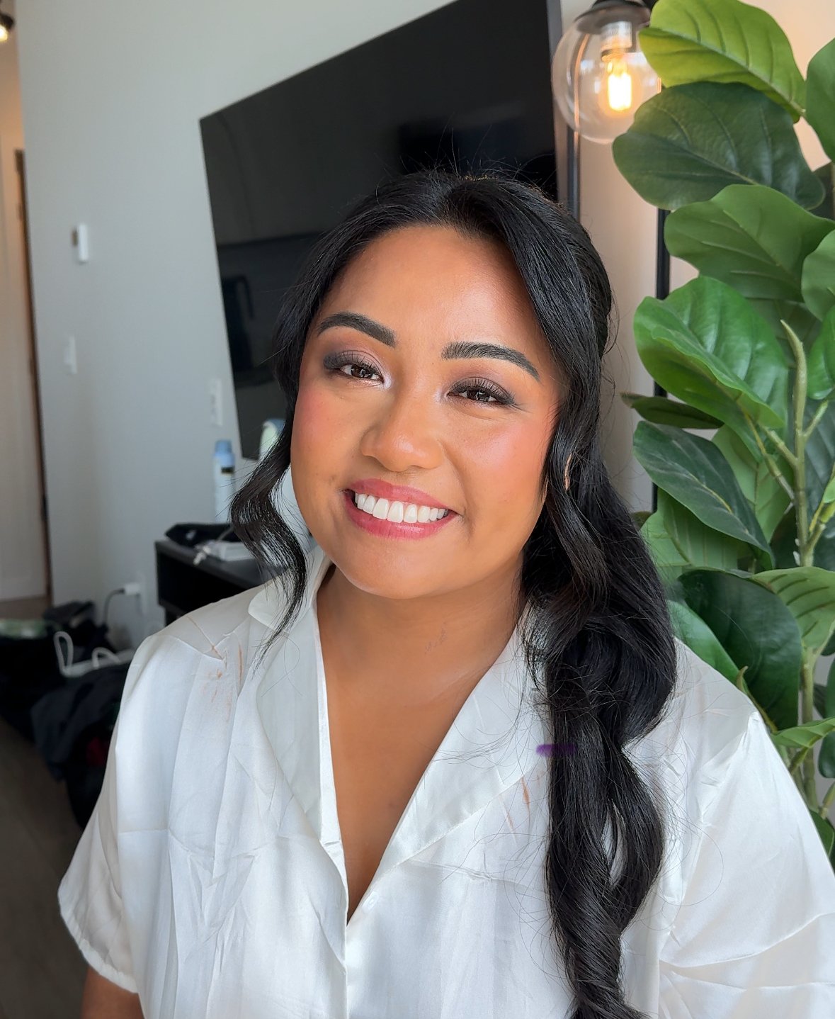 Brides hair and makeup