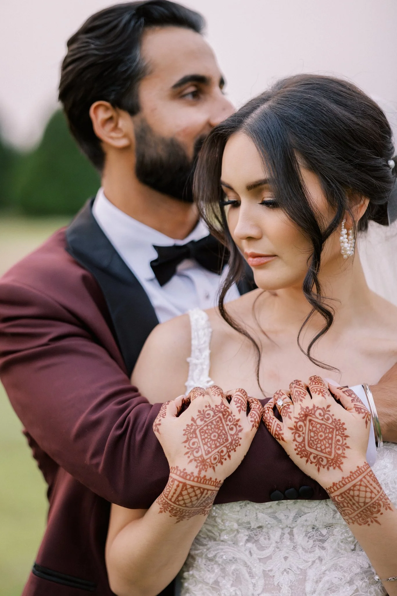 Brides makeup and hair
