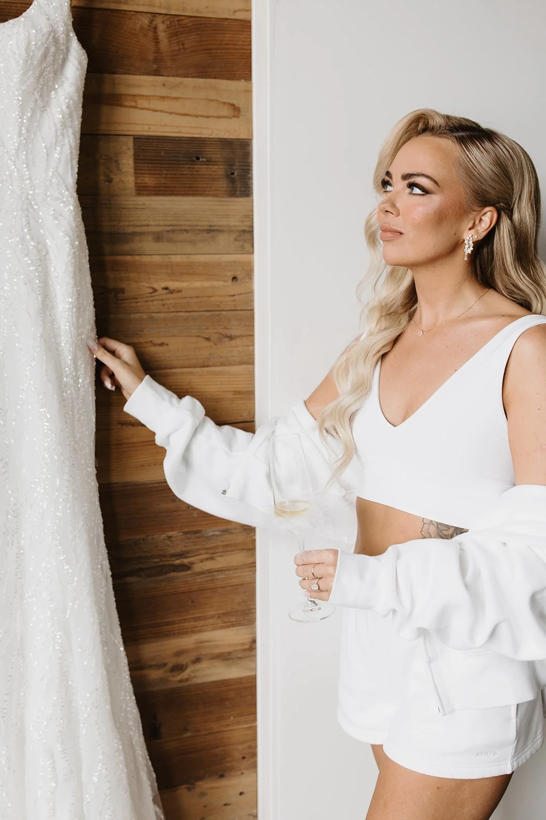 Brides makeup and hair