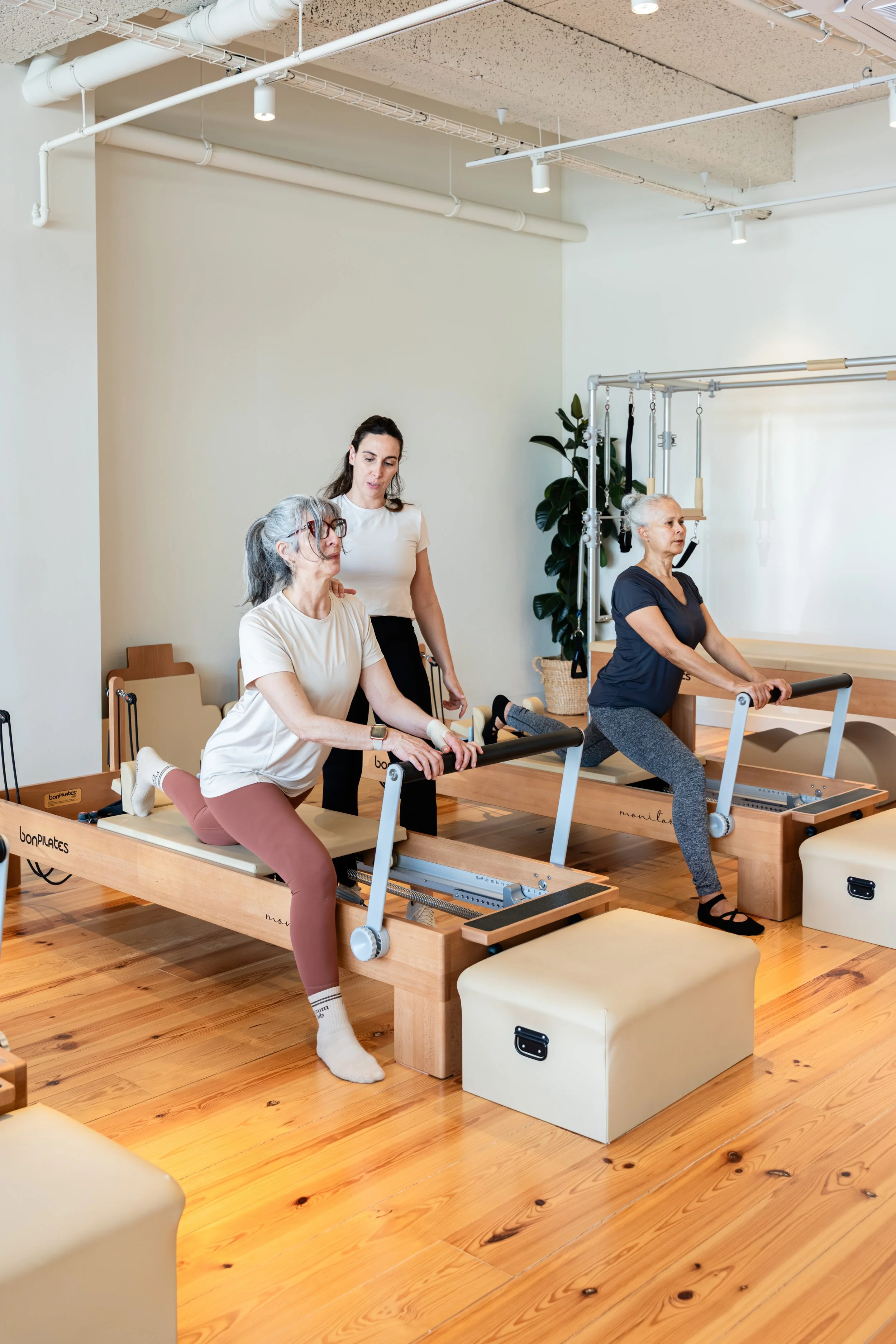 Sessão de Pilates no Plenum Studio em Braço de Prata, Lisboa