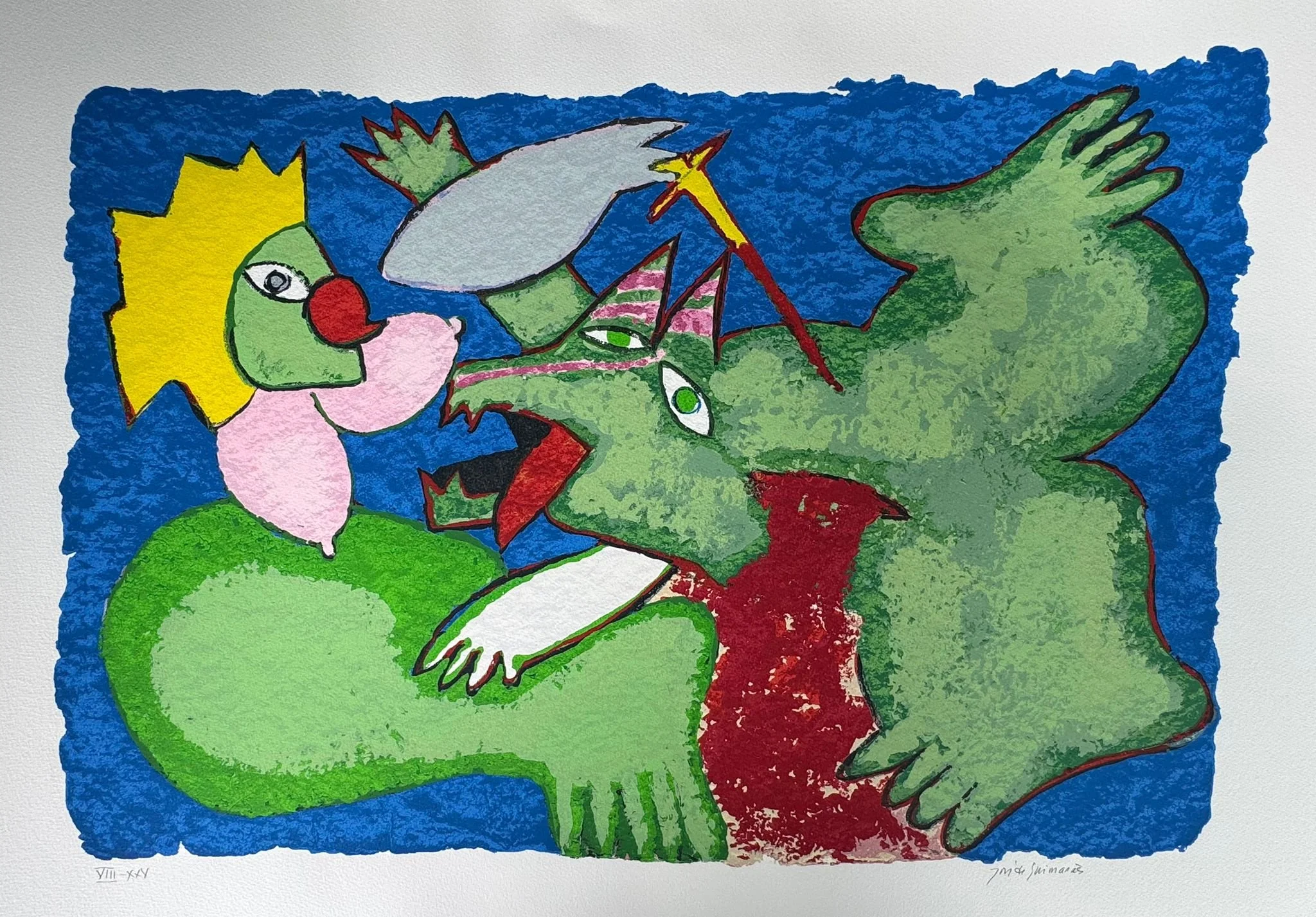 José de Guimarães | "Mulher e o cão", 1986