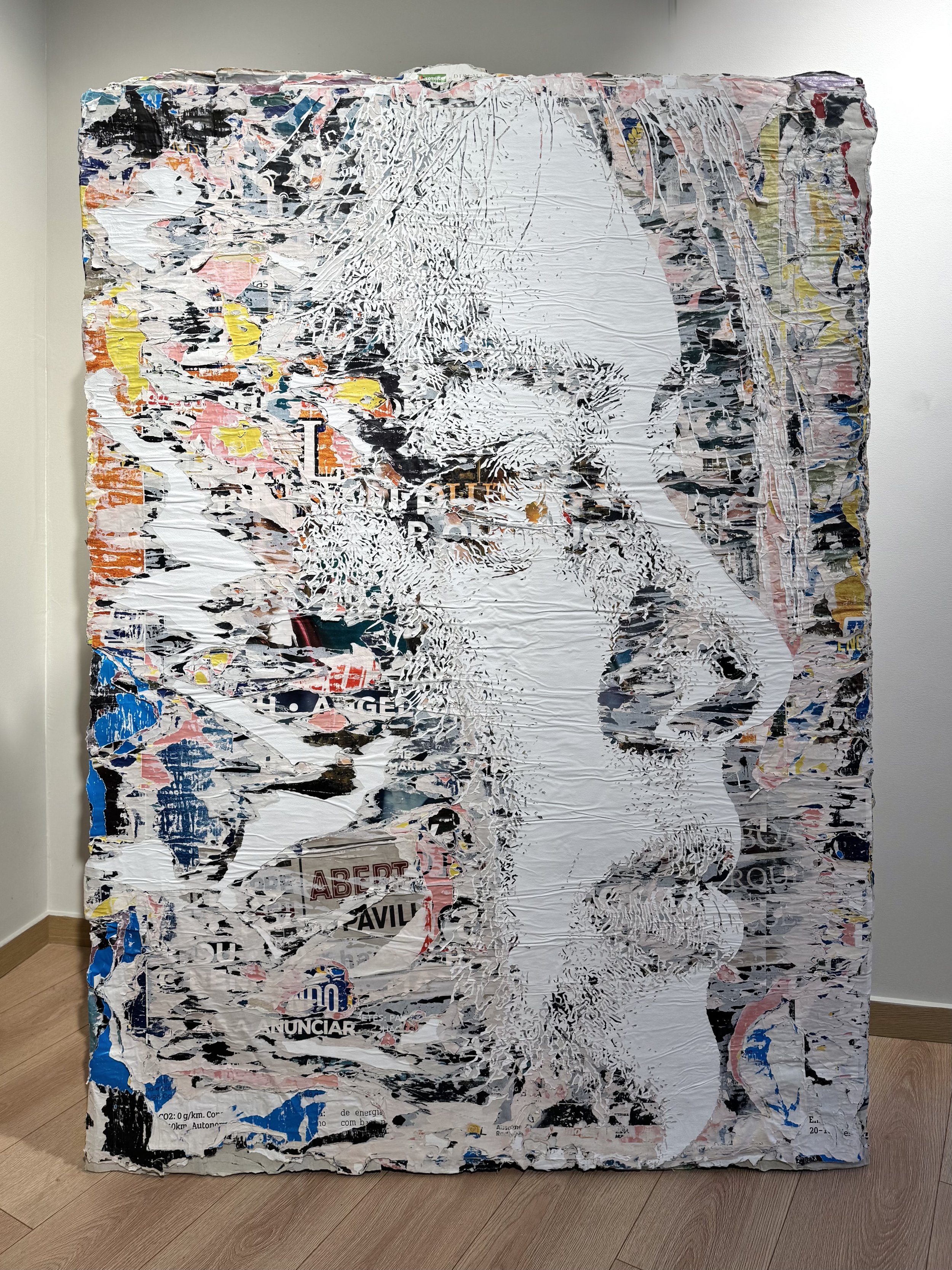 Vhils | "Standing Series #02", 2021