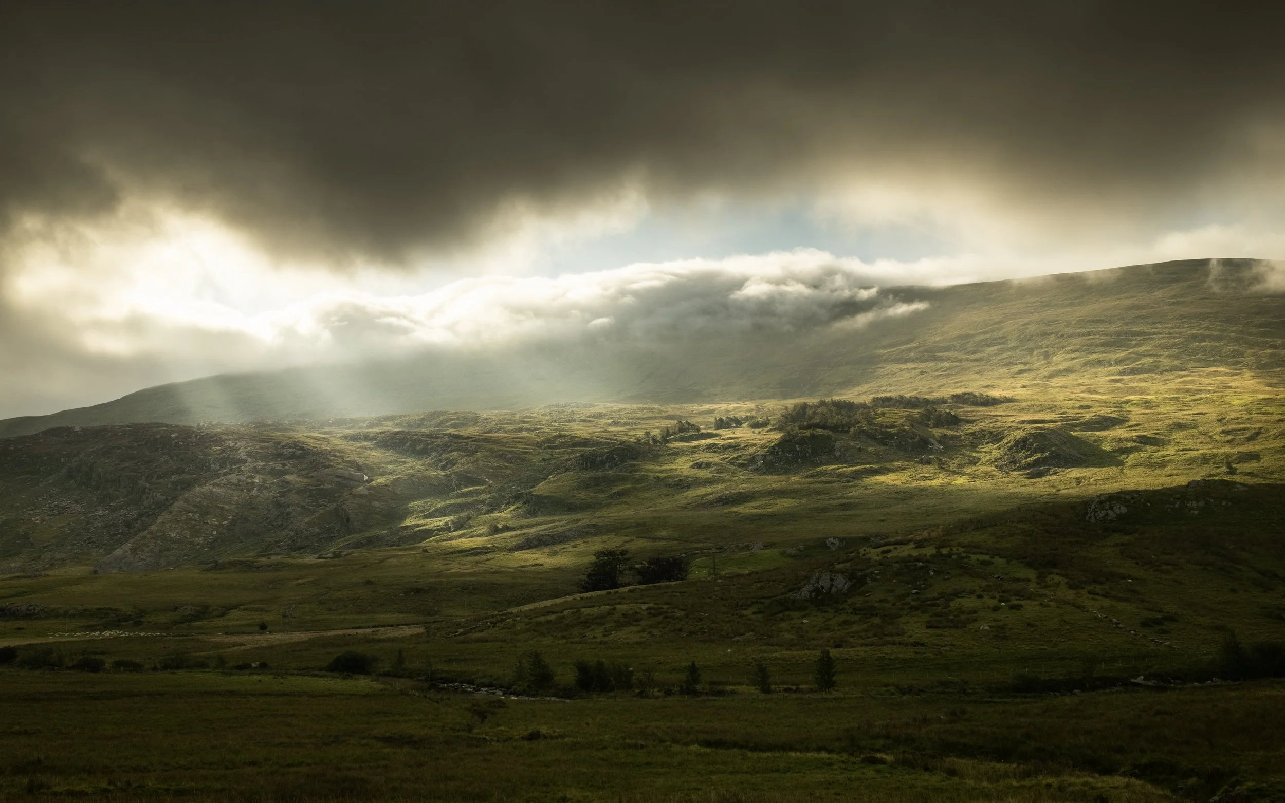 Leaving Snowdonia on the A5