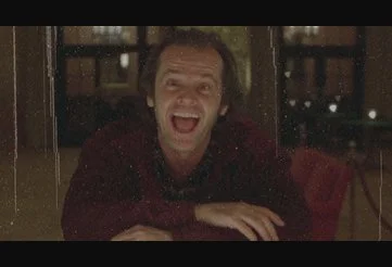Jack Torrance at the Gold Room bar in The Shining