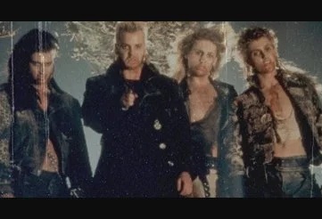 The core members of the vampire pack in The Lost Boys