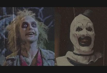 Betelgeuse from Beetlejuice and Art the Clown from Terrifier