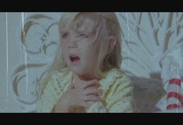 Carol Anne about to be sucked into the vortex in Poltergeist