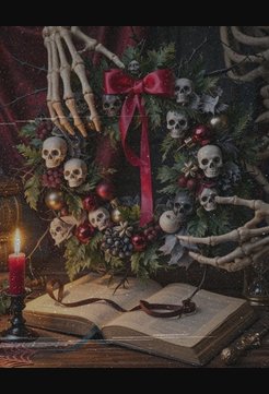 skull wreath