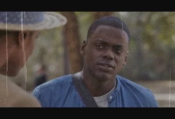 Chris starting to get suspicious in Get Out