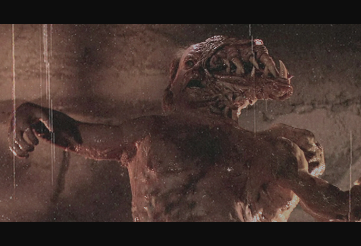 the grotesque shape-shifting alien monster in The Thing