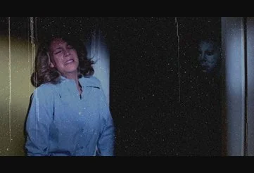 A Terrified Laurie Strode in Halloween