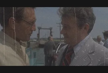 Chief Brody and Mayor Vaughn at odds in Jaws